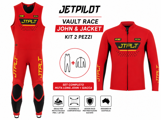 JetPilot Vault Race John & Jacket – Set Muta + Giacca PWC Red