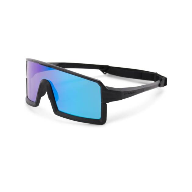 Occhiali da sole Sea-Doo High Tide con lenti polarizzate cromate, montatura galleggiante e cinturino regolabile per sport acquatici. Colore blue