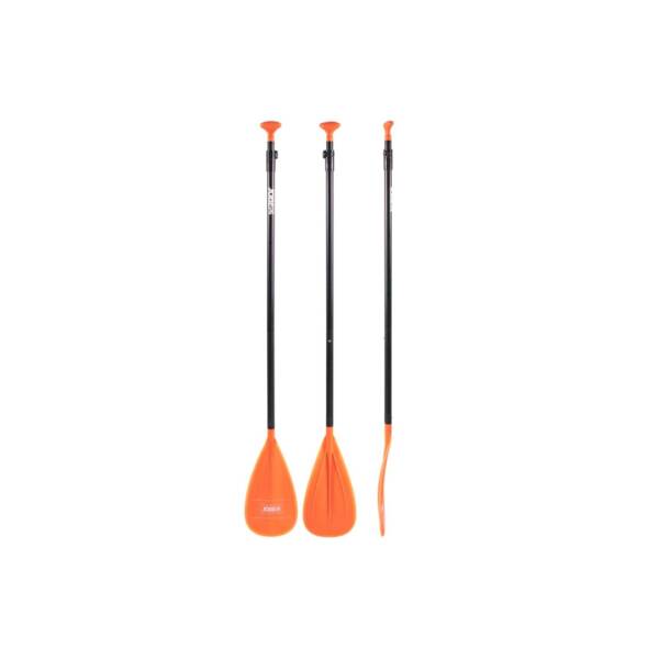 Pagaia SUP Jobe Aluminium orange a 3 pezzi, regolabile, con asta in alluminio e lama in plastica resistente