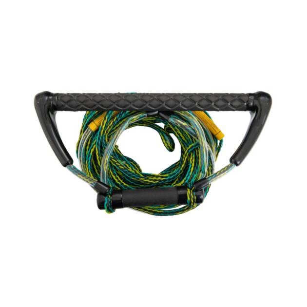 Maniglia gancio traino Jobe con impugnatura ergonomica in EVA sagomato, gancio in gomma resistente e corda principale da 16 fili, appesa in ambiente acquatico