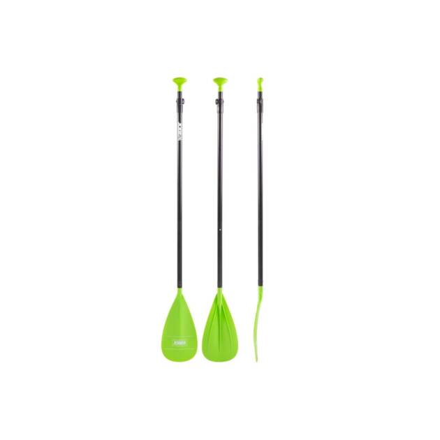 Pagaia SUP Jobe Aluminium lime a 3 pezzi, regolabile, con asta in alluminio e lama in plastica resistente