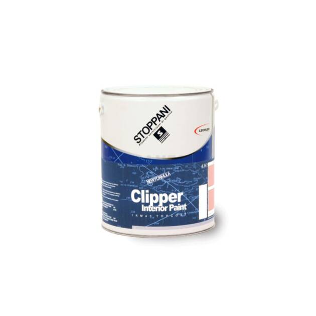 Immagine dello smalto alchidico monocomponente Stoppani Clipper Interior Paint in confezione da 750 ml, colore bianco.