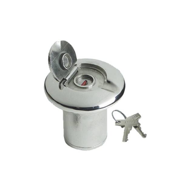 Tappo inox Osculati Fuel 50 mm certificato RINA, realizzato in acciaio inox AISI 316 con chiusura ermetica per serbatoi nautici