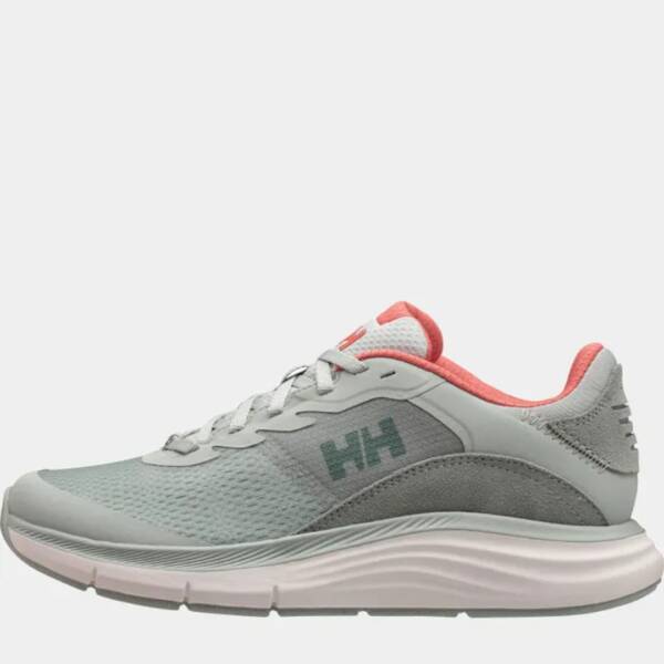 Scarpe Helly Hansen HP Marine Lifestyle da donna, modello sportivo, colore green mist, suola antiscivolo, design traspirante e leggero per la navigazione e il tempo libero.