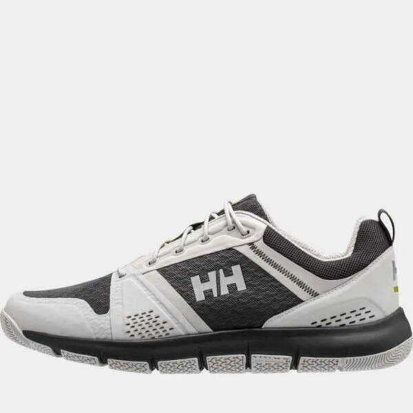 Scarpe da vela Helly Hansen Skagen F1 Offshore da uomo in colore phantom ebo, vista laterale, con suola antiscivolo e tomaia traspirante.