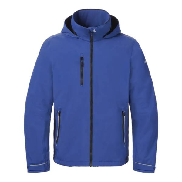 Giacca da vela uomo Musto Sardinia mazarine blue con cappuccio regolabile e tasche con zip.​