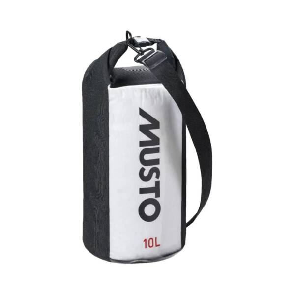 Borsone impermeabile Musto Dry 2.0 da 10 litri con chiusura arrotolabile e tracolla regolabile. Colore black