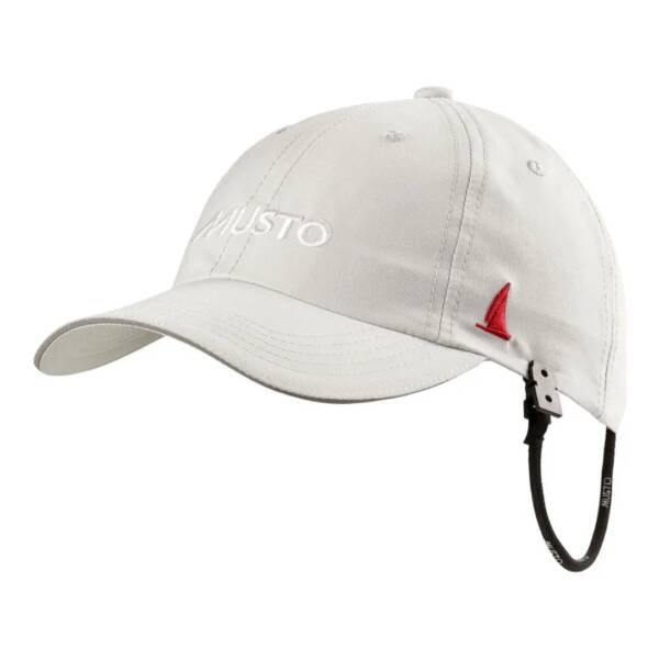 Cappellino ad asciugatura rapida Musto Essential Crew con protezione UV UPF 40+ e clip di fissaggio, colore platinum