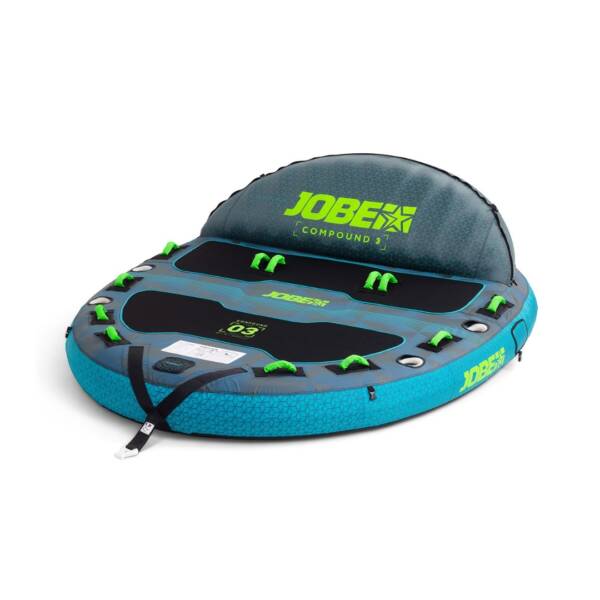 Trainabile Jobe Compound con schienale rimovibile, per 3 persone, ideale per sport acquatici.