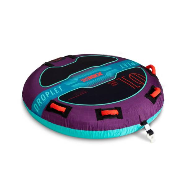 Trainabile Jobe Droplet 1P per un solo passeggero. Robustezza, comfort e facilità d’uso. Struttura in PVC rinforzato e copertura in nylon a doppia cucitura. Impugnature imbottite in neoprene. Colore purple