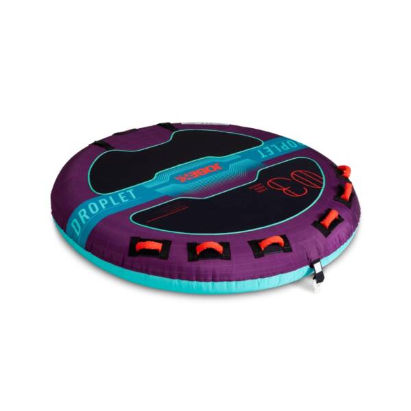 Trainabile Jobe Droplet 3P per massimo 3 passeggeri. Robustezza, comfort e facilità d’uso. Struttura in PVC rinforzato e copertura in nylon a doppia cucitura. Impugnature imbottite in neoprene. Colore purple, set completo