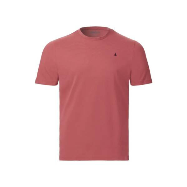 T-shirt uomo Musto Original a maniche corte in cotone sweet raspberry con logo ricamato