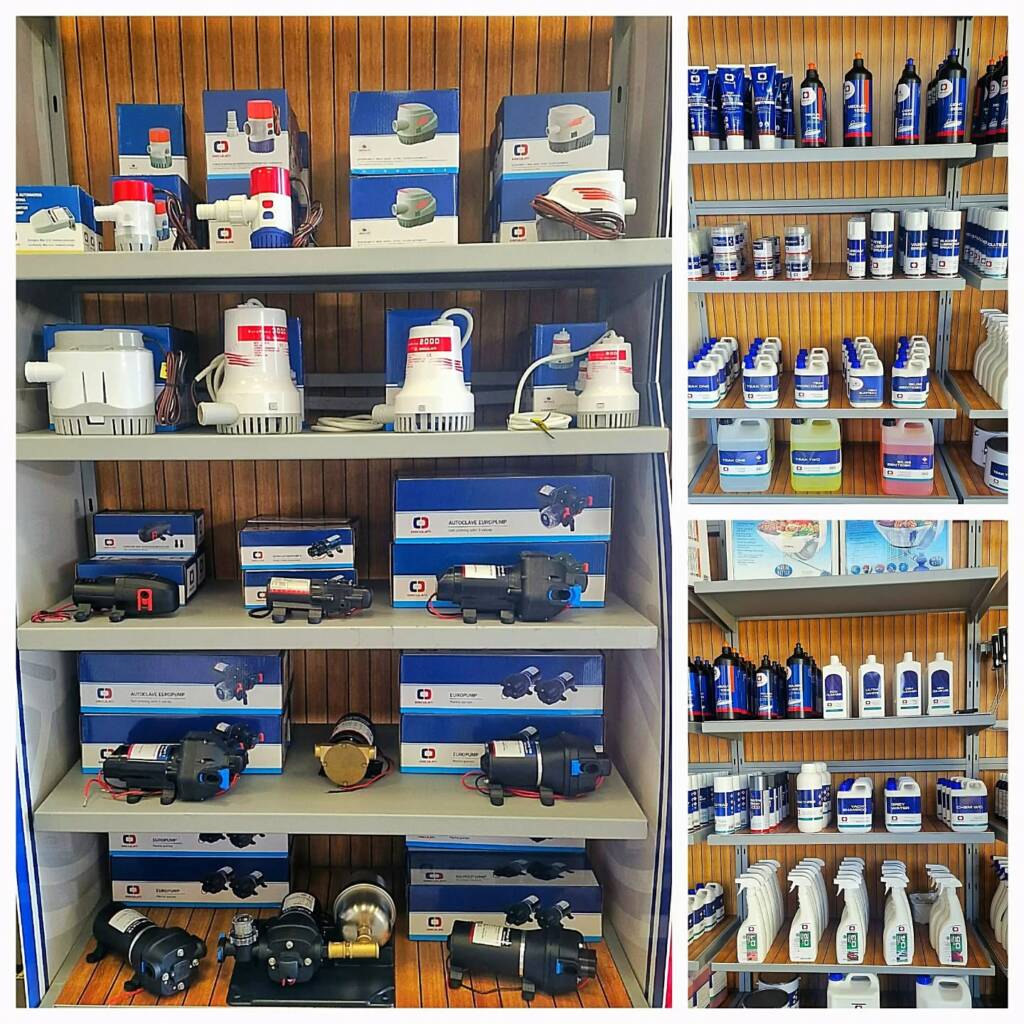 Immagine del reparto dedicato di Yachting Store cornershop Osculati