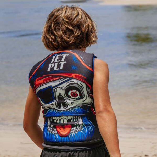 Gilet salvagente ecologico JETPILOT BOYS CAUSE ECO VEST per bambini, colore nero, taglia 140-165 cm.
