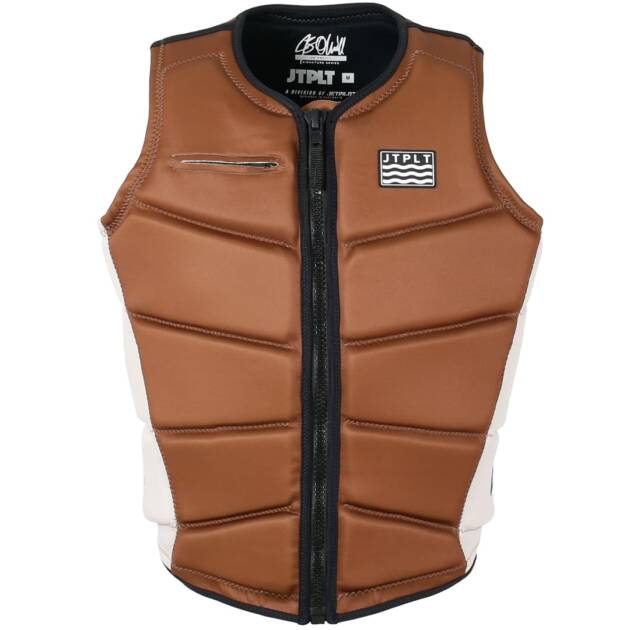 Gilet Jetpilot JB Oneill C4 F/E ECO VEST colore Rust, vista frontale su sfondo bianco