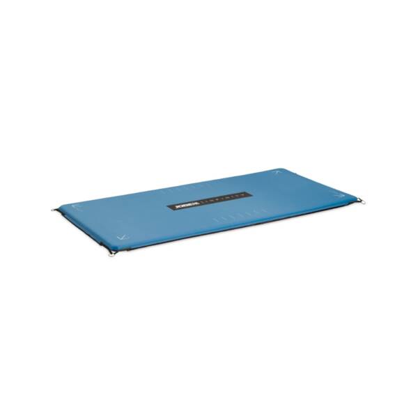 Materassino galleggiante Jobe Manta autogonfiabile in acqua, collegato ad altri moduli. Colore blu