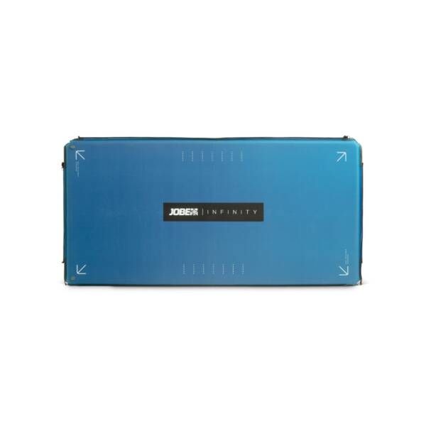 Materassino galleggiante Jobe Manta autogonfiabile in acqua, collegato ad altri moduli. Colore blu