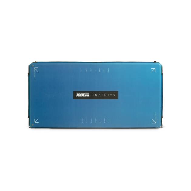 Materassino galleggiante Jobe Manta autogonfiabile in acqua, collegato ad altri moduli. Colore blu