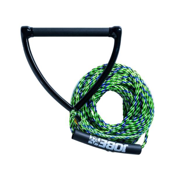 Pacchetto di maniglie Jobe per sport acquatici con maniglia verde e corda galleggiante