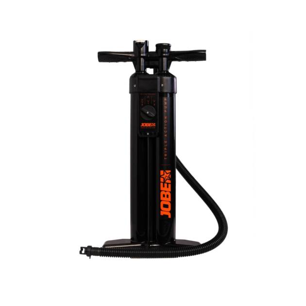 Pompa SUP Jobe tripla azione con doppio cilindro, manometro integrato e modalità regolabili fino a 21 PSI