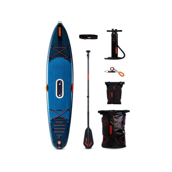 SUP elettrico Jobe E-Duna 11.6 Elite con motore integrato, pagaia in carbonio e accessori premium
