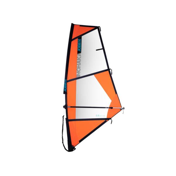 Vela Jobe Mohaka 3.5 m² per SUP windsurf, compatibile con tavola Mohaka 10.2 – accessorio leggero per principianti e utenti intermedi. Colore arancio