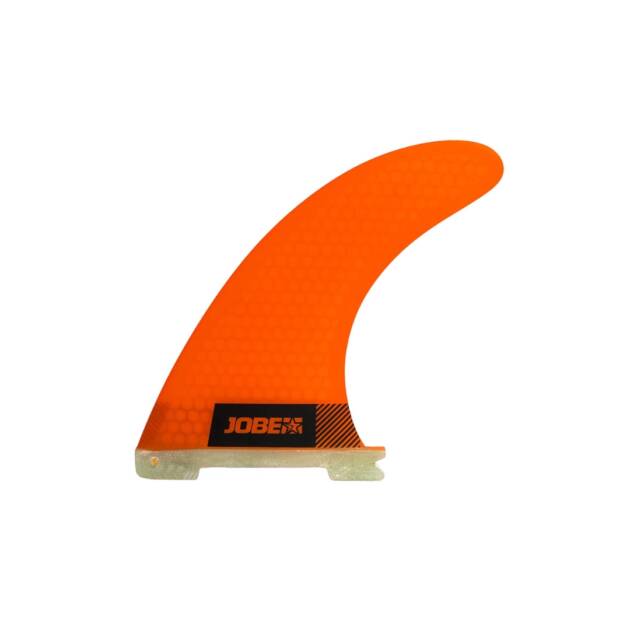 Pinna Jobe Honeycomb Orange da 8", design a nido d’ape, rigida e leggera, per tavole SUP Jobe Aero.