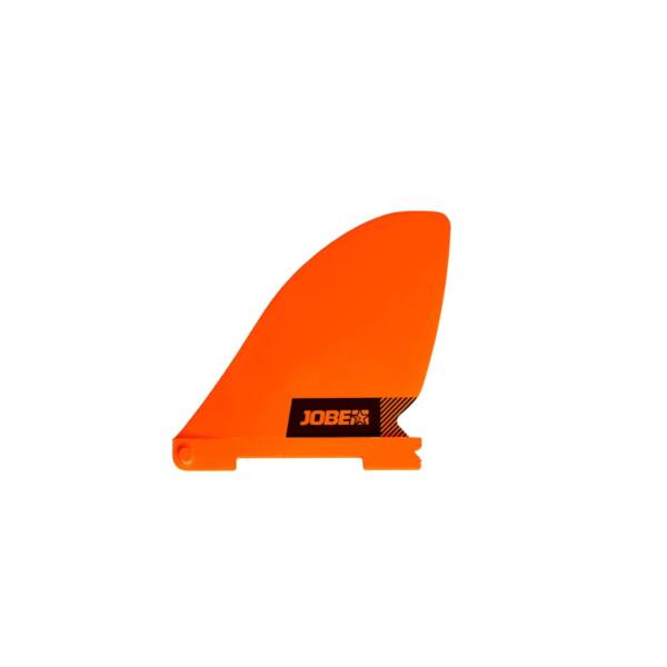 Pinna corta Jobe River per SUP gonfiabili, colore Orange, perfetta per fiumi e acque basse.