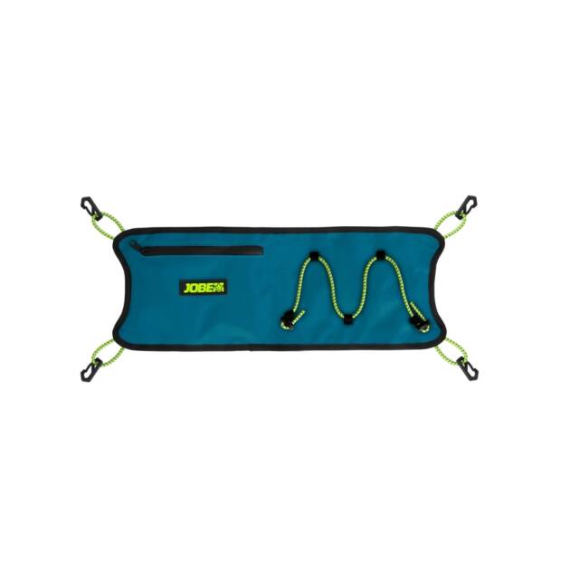 Rete da carico per SUP Jobe, con tasca impermeabile e corda elastica, fissaggio con 4 ganci, colore Teal