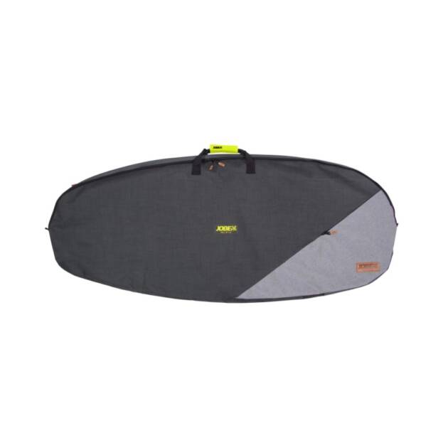 Borsa imbottita Jobe di nylon 600D con cinghie comode, tasca frontale grande, imbottitura protettiva e scarichi per acqua, utilizzata per tavole multi-posizione su sfondo neutro