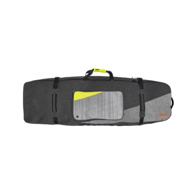 Borsa wakeboard Jobe Trailer imbottita in nylon 600D, con ruote a bassa resistenza e tasche interne per accessori.