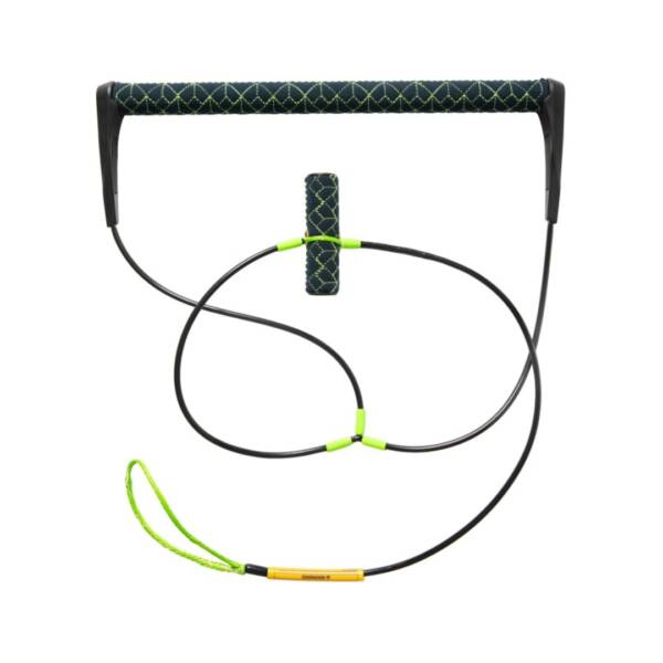 Maniglie wakeboard Jobe Frontier T-bar con impugnatura in pelle morbida, corda zero stretch e design galleggiante.