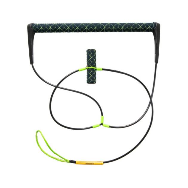 Maniglie wakeboard Jobe Frontier T-bar con impugnatura in pelle morbida, corda zero stretch e design galleggiante.