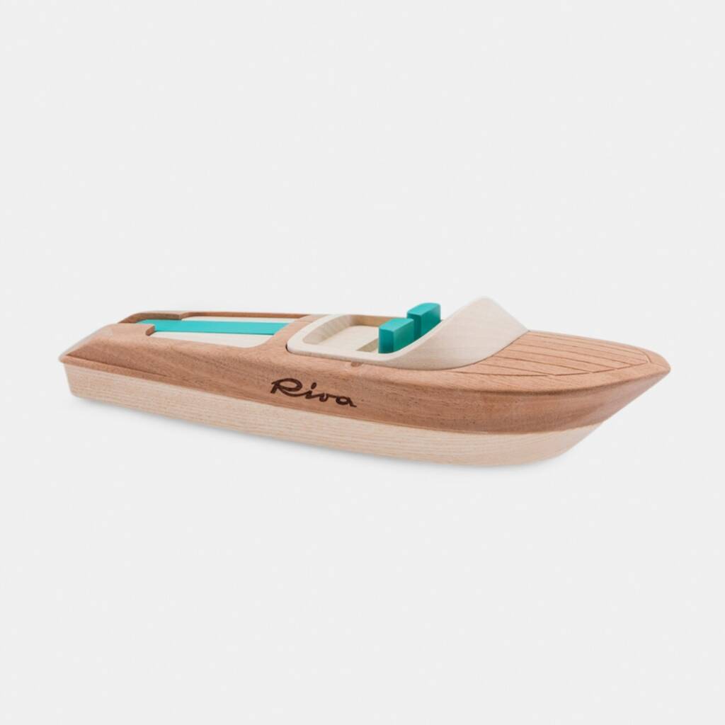 Modellino motoscafo Riva Aquarama in legno di mogano e frassino