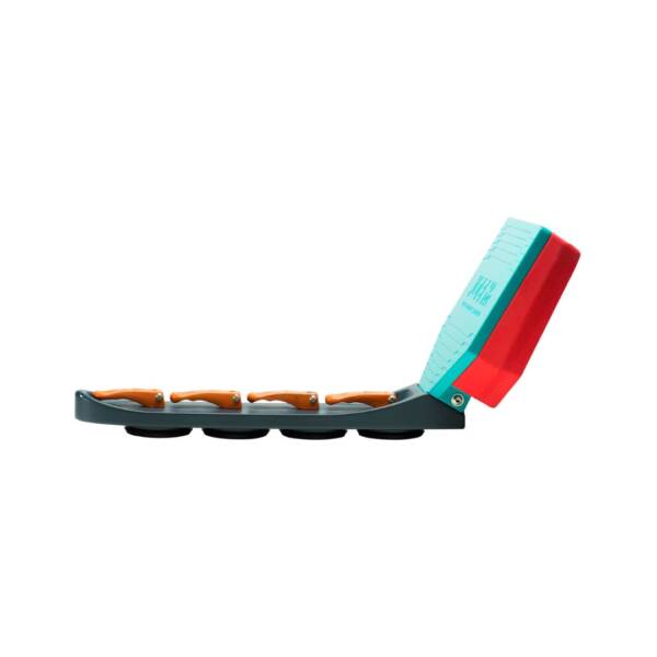 Push Wakeshaper Jobe fissato su barca, accessorio galleggiante arancione per creare onde wakesurf grandi e stabili