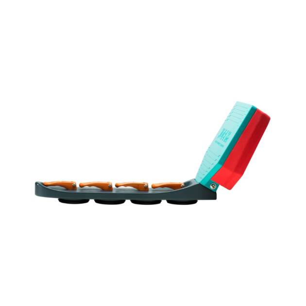 Push Wakeshaper Jobe fissato su barca, accessorio galleggiante arancione per creare onde wakesurf grandi e stabili