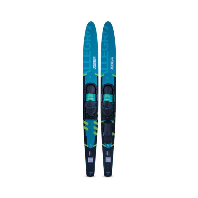 Sci nautico Jobe Allegre Combo 170 cm o 150 cm colore Tealcon binding regolabile, fondo tunnel e grafica lucida, singolo
