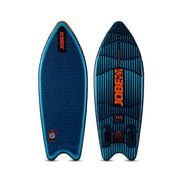 Wakesurfer gonfiabile Jobe Raddix con ponte EVA antiscivolo e pompa inclusa, tavola leggera e compatta
