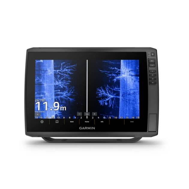 Chartplotter Garmin ECHOMAP Ultra 2 da 12" 122sv con display touchscreen e tecnologie ecoscandaglio avanzate per la navigazione marina