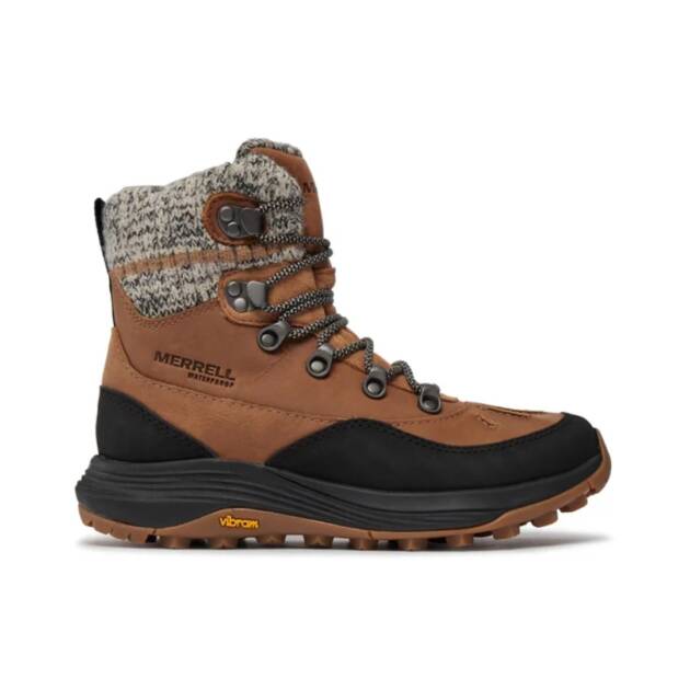 Stivali da neve Merrell Siren 4 Thermo Mid Zip donna impermeabili colore Tobacco