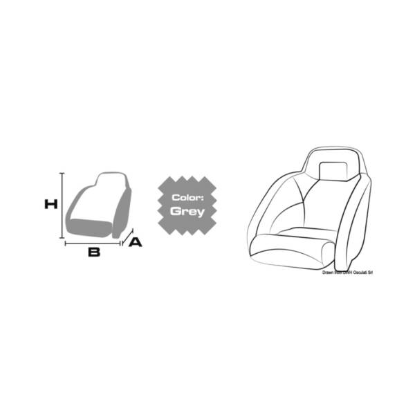 Coprisedile monoposto in tessuto Osculati 300D - immagine 3